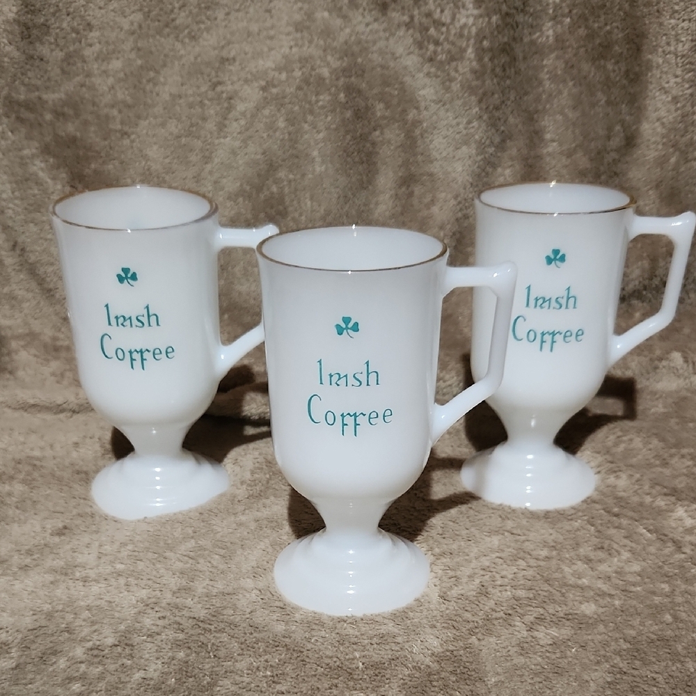 Irish Coffee Mugs Set of 3